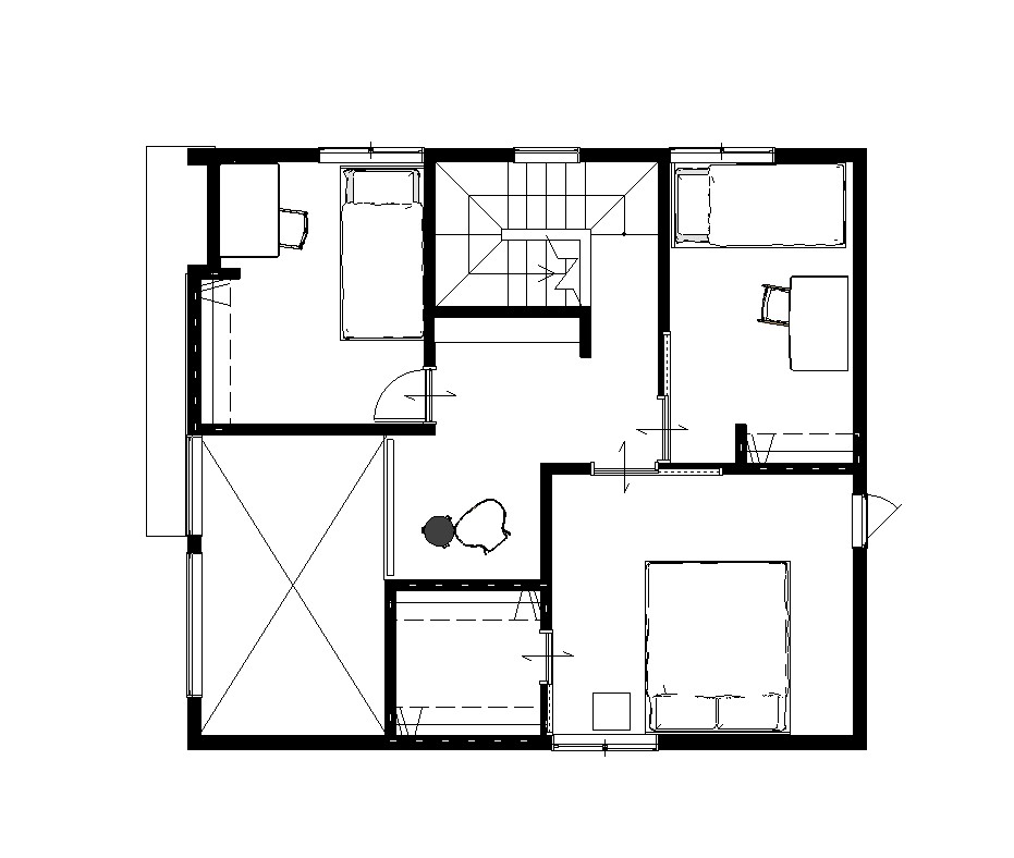 海老園モデルハウス平面図2F