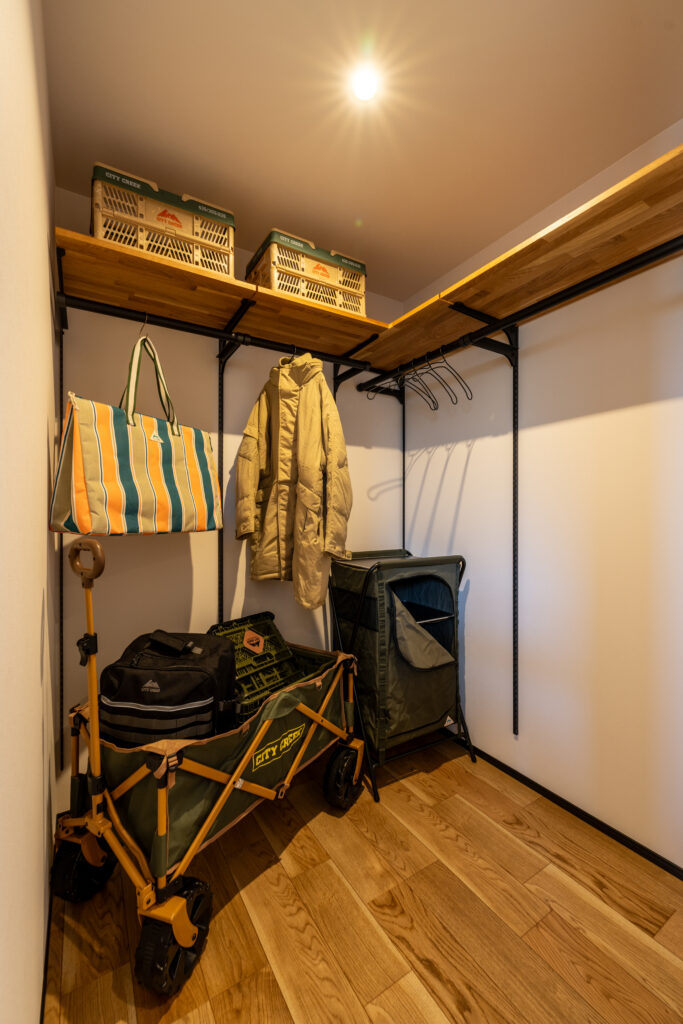 大容量の多目的収納