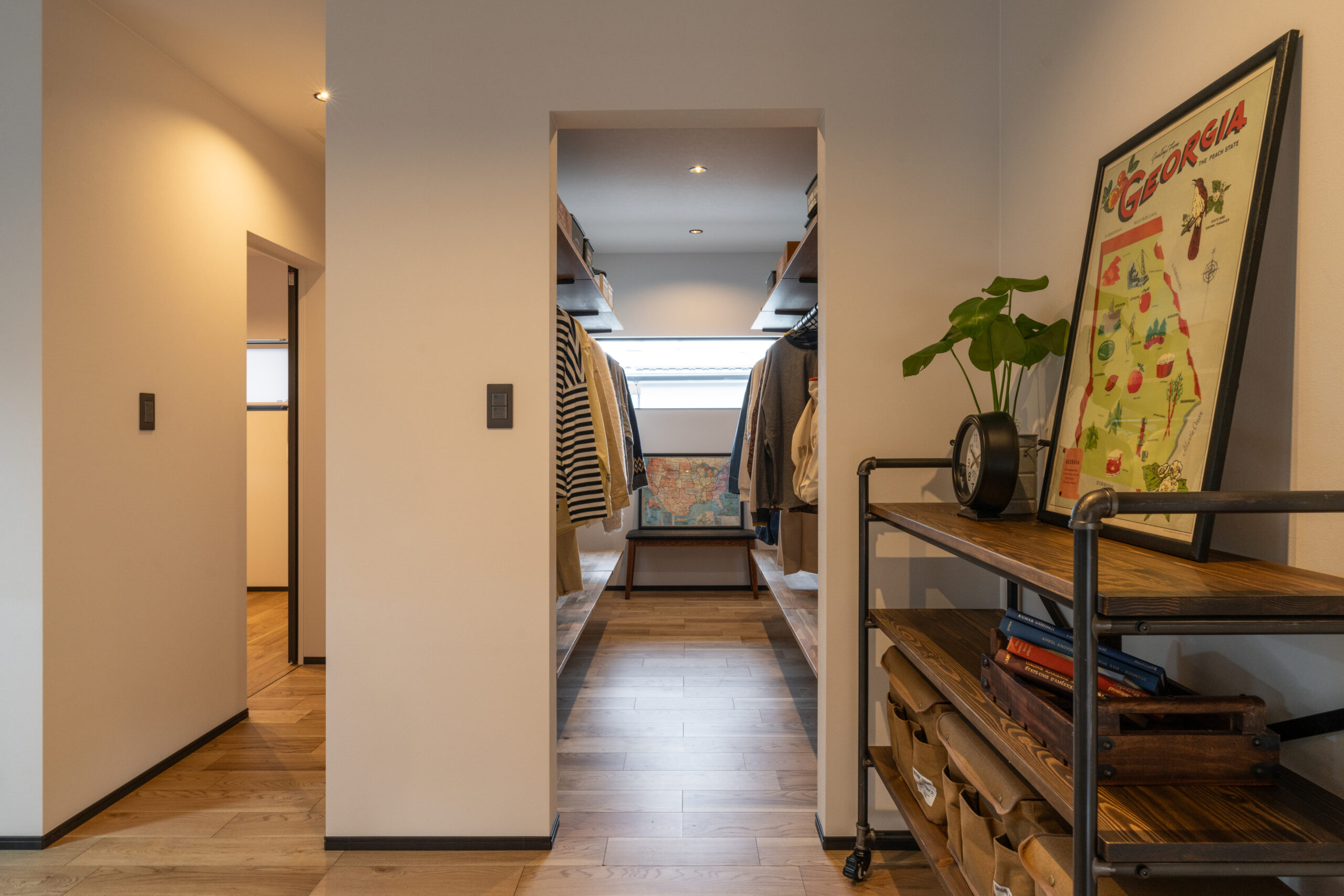 オープンタイプの収納